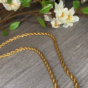 Vintage Monet Rope Chain Necklace